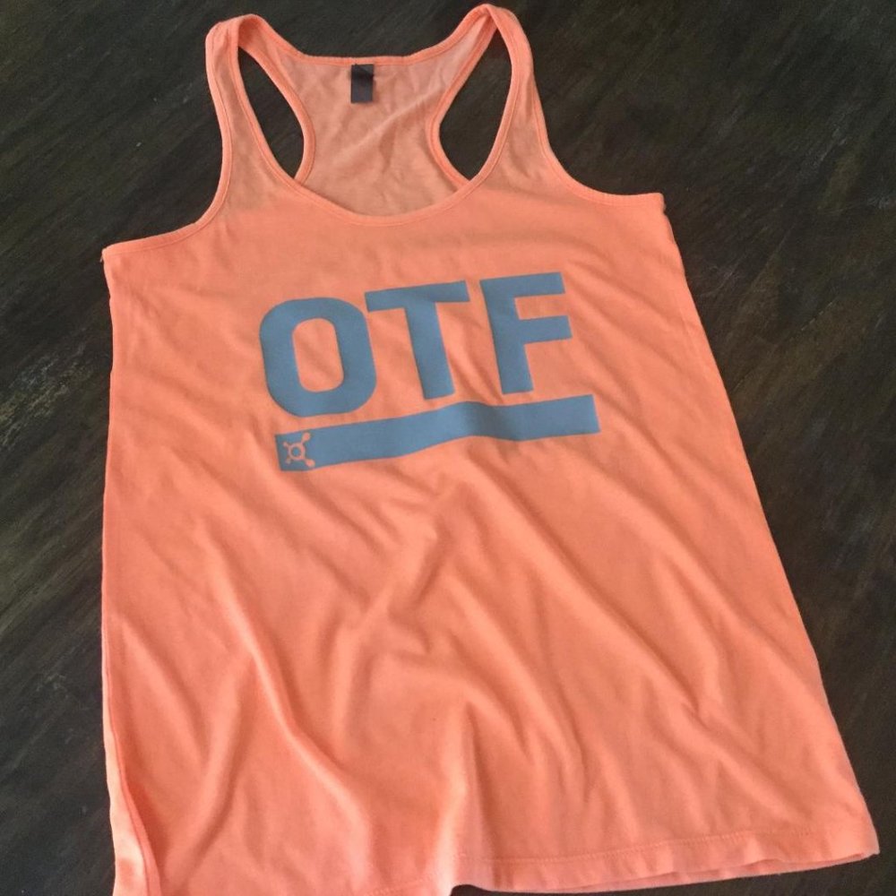 OrangeTheory OTF Racerback Tank Neon Orange